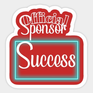 Official sponsor success Sticker